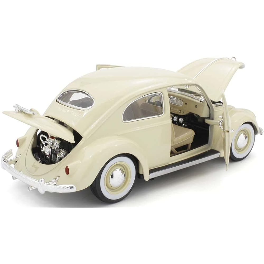 Bburago 1/18 VW Beetle 1955 Beige Finished Product BUR12029BE