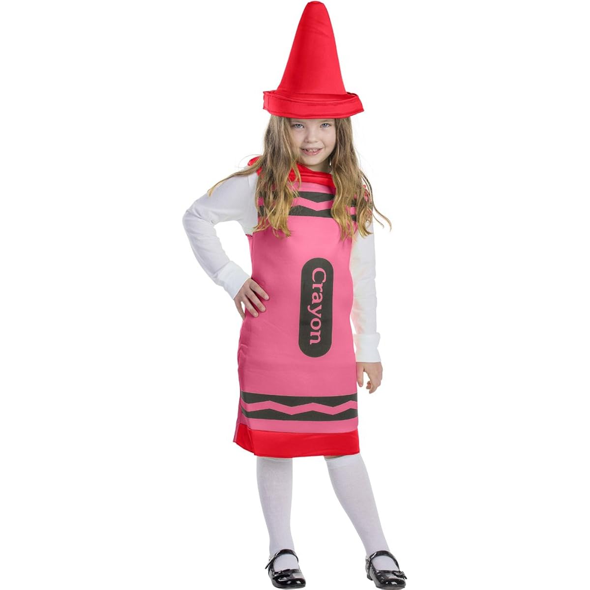 Dress Up America Crayon Costume for Kids - Red Crayon Tunic for Girls and Boys