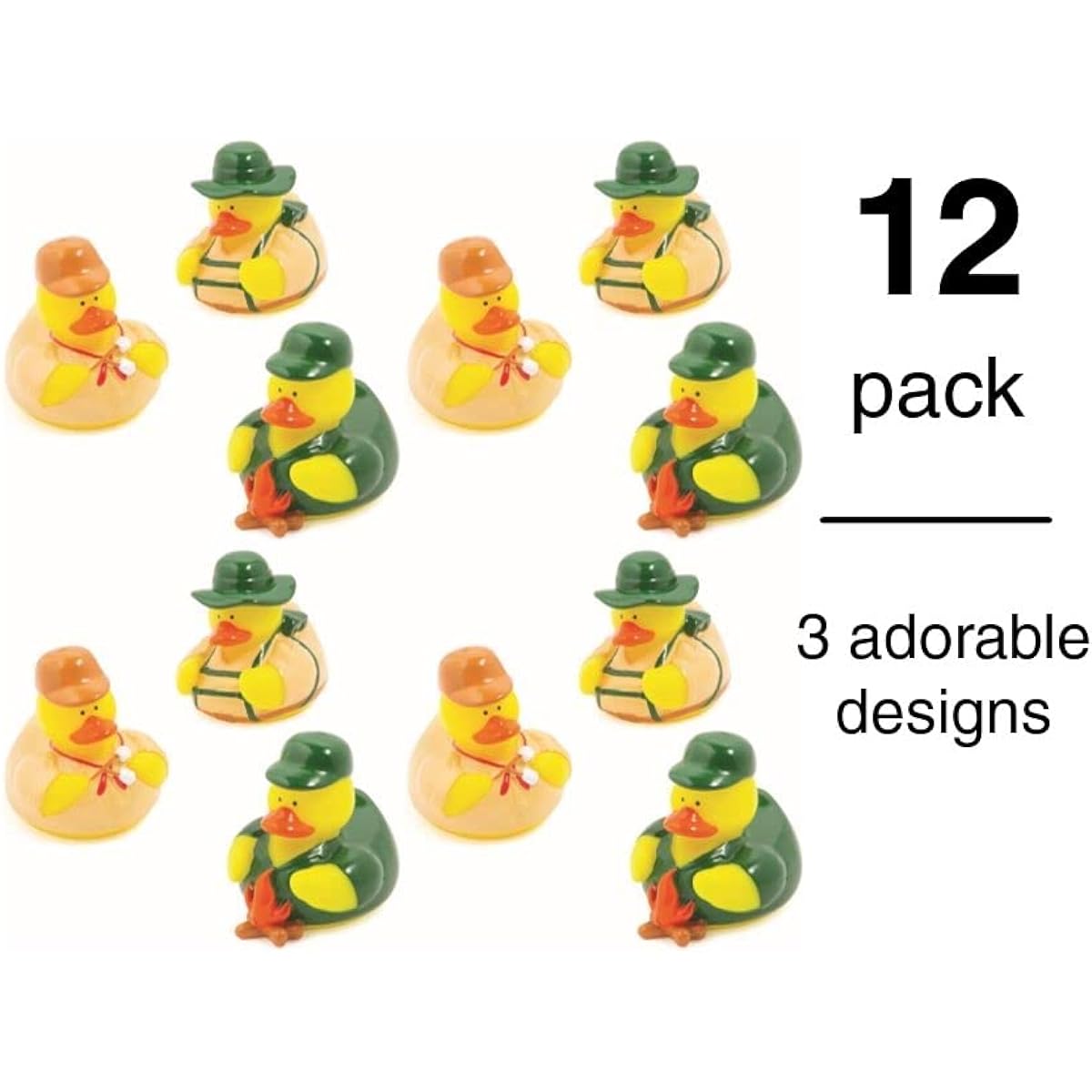 Fun Express Camping Rubber Duck Rubber Duckie Girl Scout or Boy Scout Summer Camp Family Camping Trip Camping Themed Birthday Party