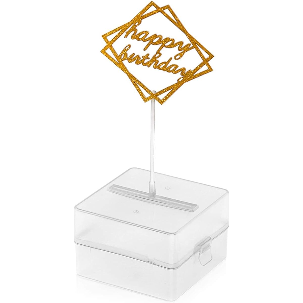 Liitrton Cake Piggy Bank Money Pull Happy Birthday Cake Money Pull Box for Party Decorations