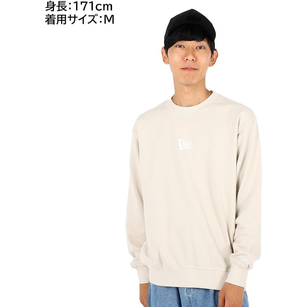 [New Era] Sweat Trainer Flag Logo Loose SWEAT CREW NECK FLAG LOGO MINI