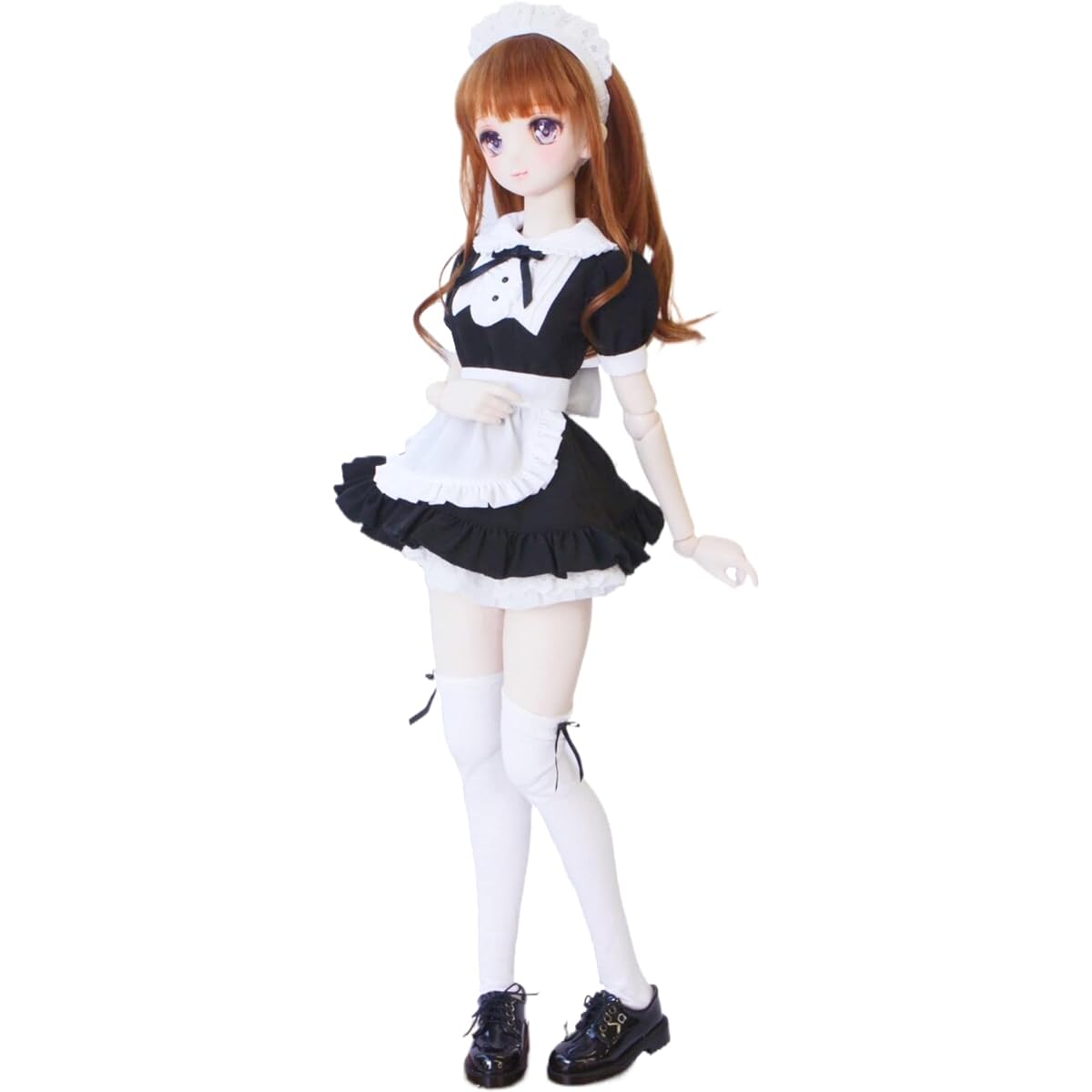 [Petite Marie] 1/3 DD compatible cute mini skirt maid outfit black and white 4 piece set 60cm doll BJD doll clothes [Petite Marie] [No.0144]