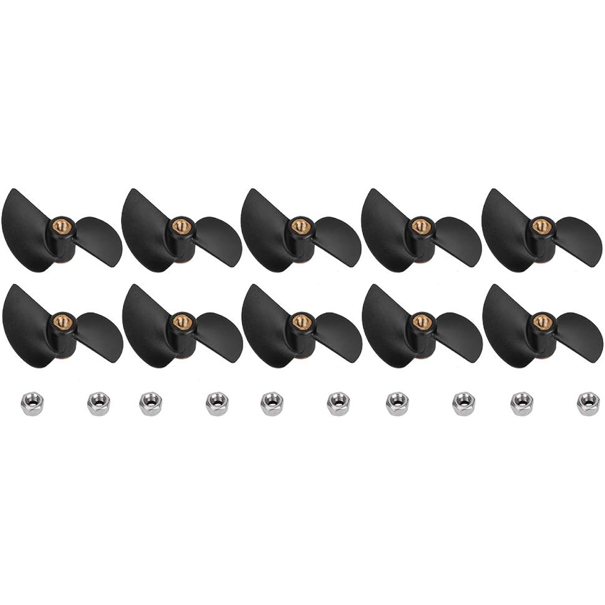 plplaaoo Propeller Model RC Boat Propeller Brushless Remote Control Boat Tail Propeller Spare Parts Kit for FT009 RC Boat 10pcs