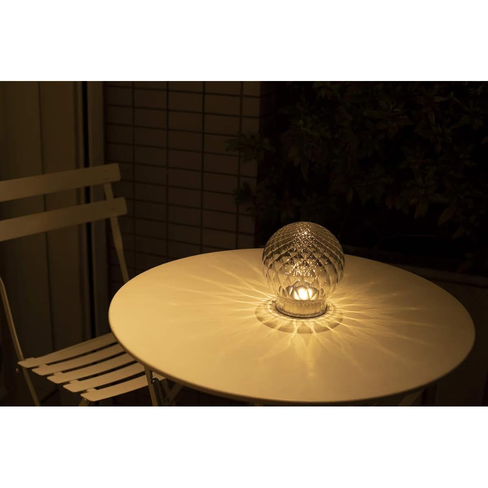 Tabletop chandelier that sparkles with sound Arom LED candle light (vertical line (clear))