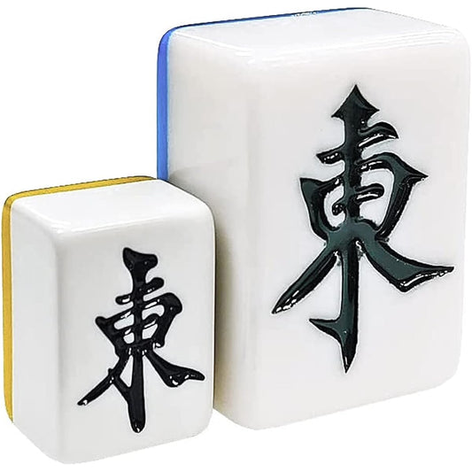 eMons Mahjong tiles, big size tiles, 42mm, high-quality mahjong tiles [Deka-pai Jan] Mahjong tile set with case, scoring sticks, dice, large mahjong tiles, giant mahjong tiles, extra large tiles, for home use, fun