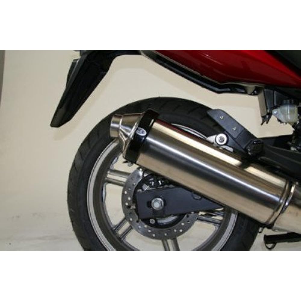 R&G Exhaust Protector Oval Supermoto Style Black RG-EP0005BK