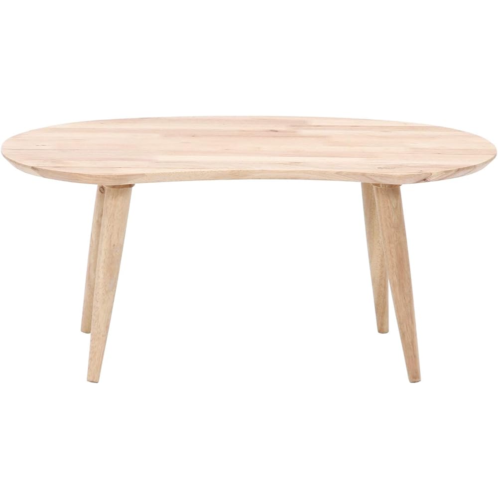 Fuji Boeki Low Table Center Table Width 74 x Depth 47.5 x Height 32.5 cm Natural Natural Wood Living Table MAME Natural Signature 37003