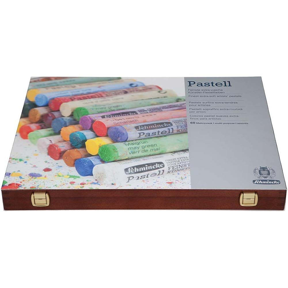 schmincke soft pastel 60 colors wooden box set 77260