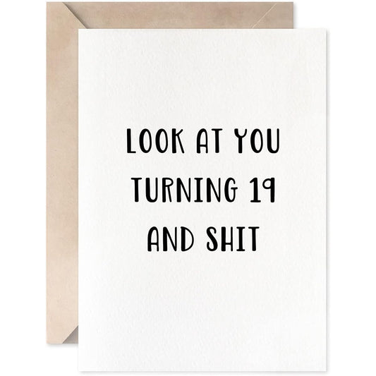 19th Birthday Cards for Boys and Girls, 19th Birthday Cards for Son, Daughter, Friend
