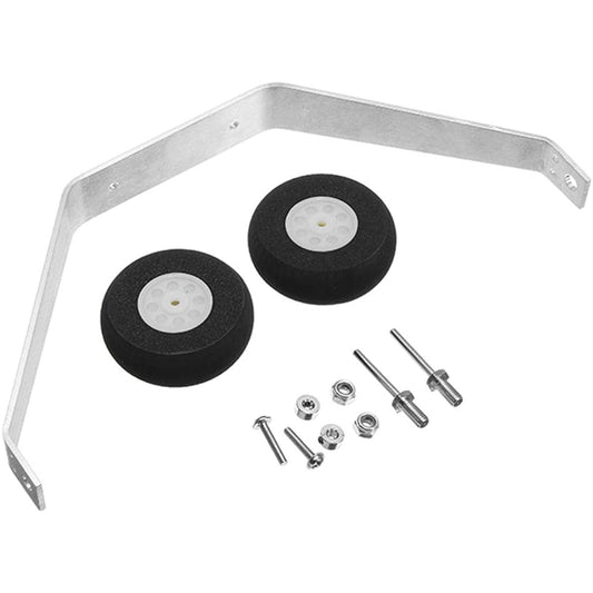 1 Set Aluminum 25-40 Class Landing Gear Wheel Kit DIY Parts for RC Airplane Jet