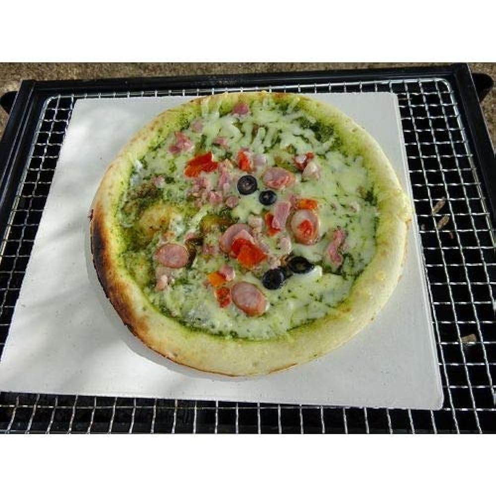 Onoe Seisakusho (ONOE) Pizza Stone PS-2528 As a replacement pizza stone for the compact pizza oven.When used with the compact pizza oven II, it creates a more professional finish.Barbecue BBQ Camping