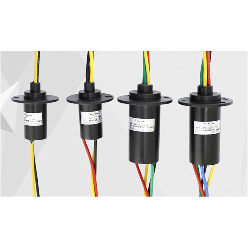 Taidacent 2 / 3 / 4 / 5 / 6 / 8 / 10 / 12 Wire 2A 5A 10A 15A 20A 30A 40A 60A 80A A slip ring is a rotating connector that can transmit power and electrical signals from the outside to a rotating body ( 12 wires 10A)