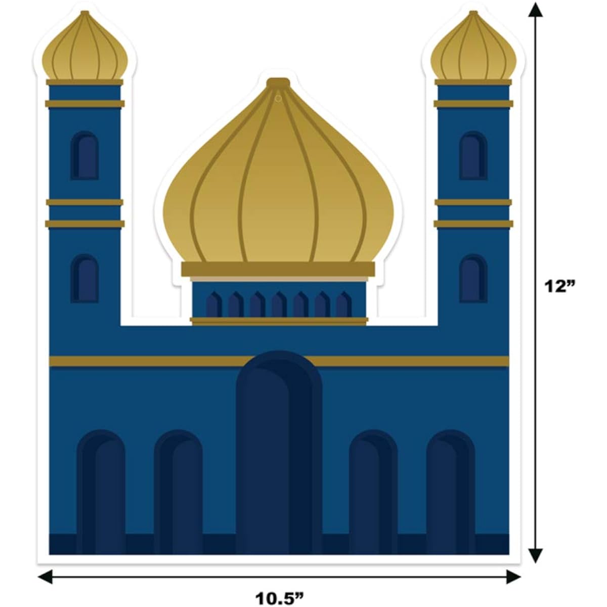 Ramadan Cutout Decorations for Wall Window Ceiling Party Decor Large Hanging Decorations 8pcs