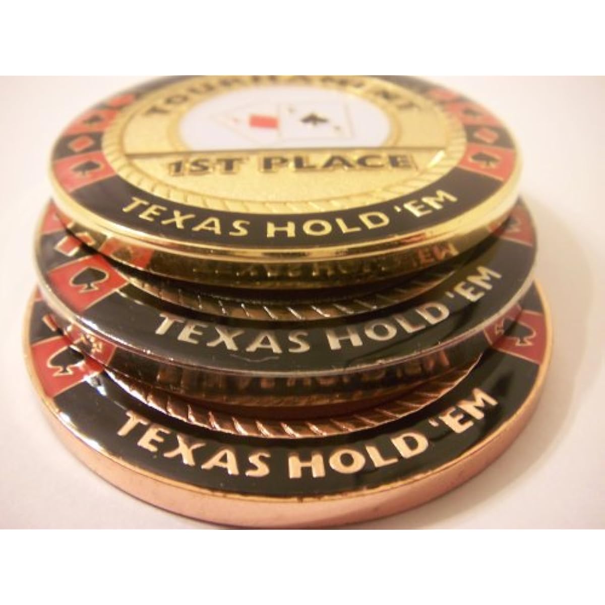 Commercial Poker Weight Guard Tournament Trophies Set of 3