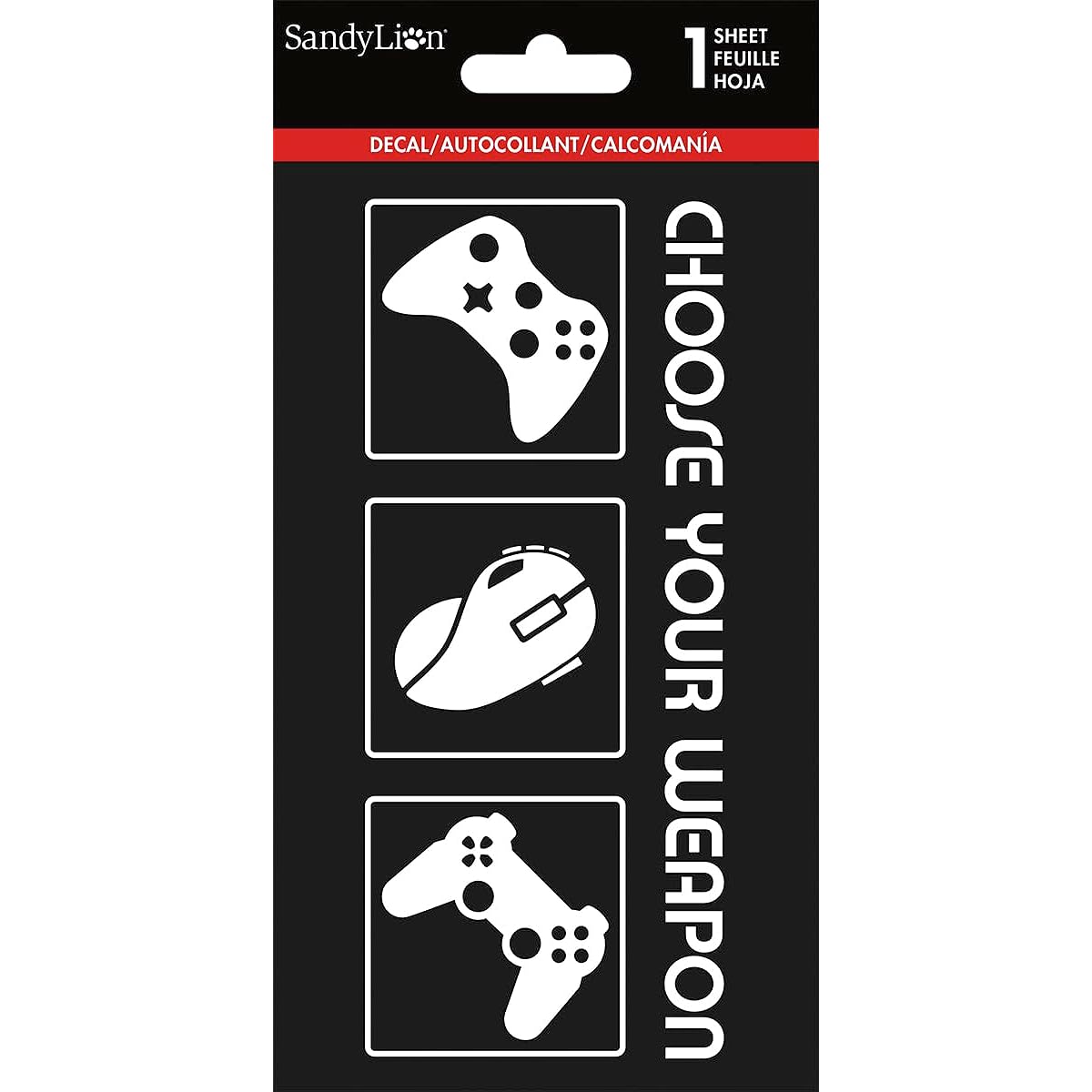 Trends International "Choose Your Weapon" 1-color decal