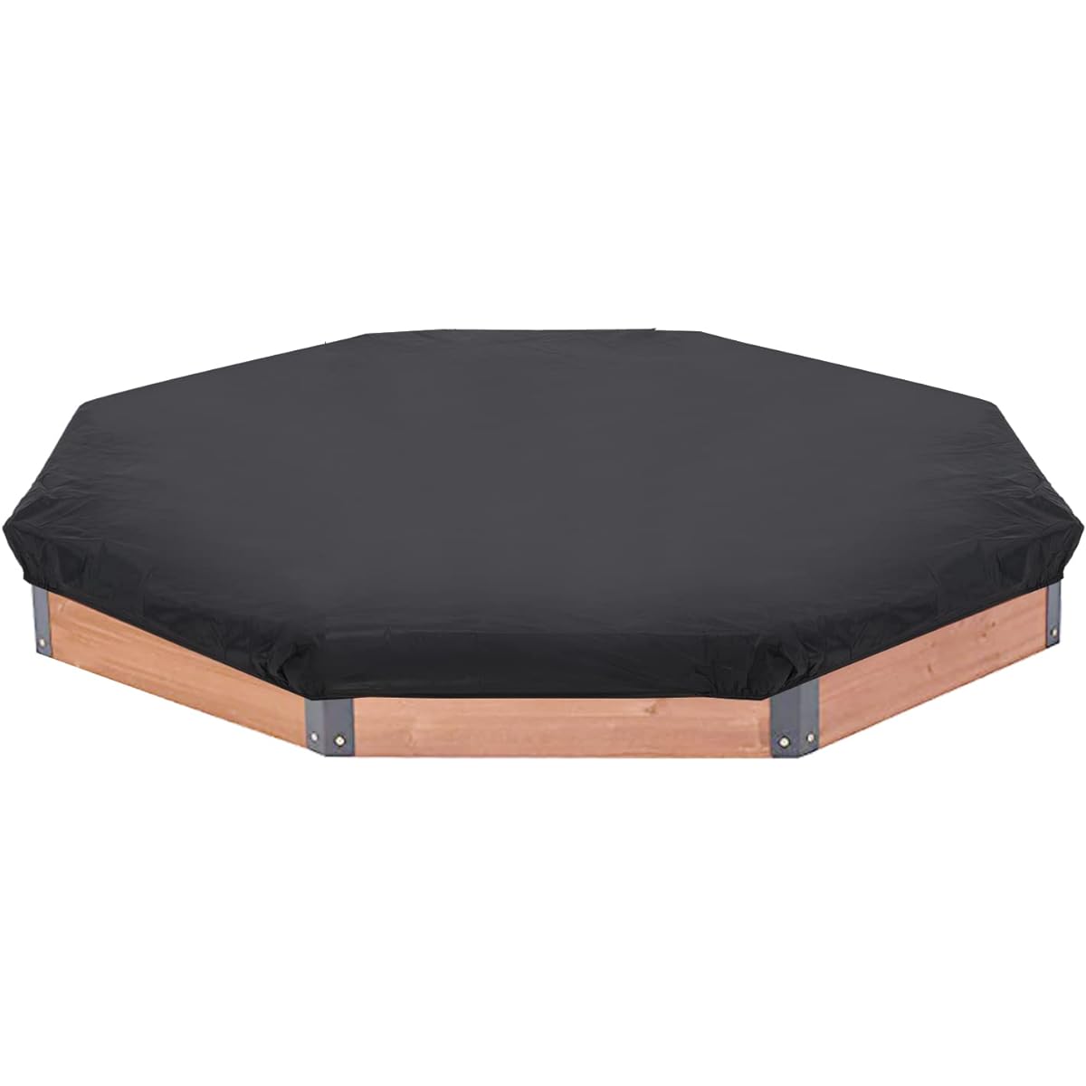 Outdoor Octagon Sandbox Cover 84" x 78" x 9" Waterproof Heavy Duty Wood Large Sand Pit Cover for Octagonal Sandboxes