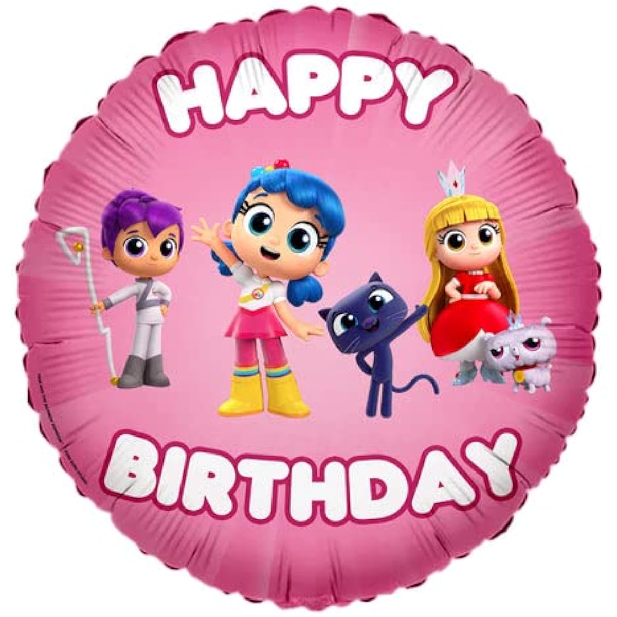 Foil Mylar Balloons True and Rainbow Kingdom for Birthday Party.
