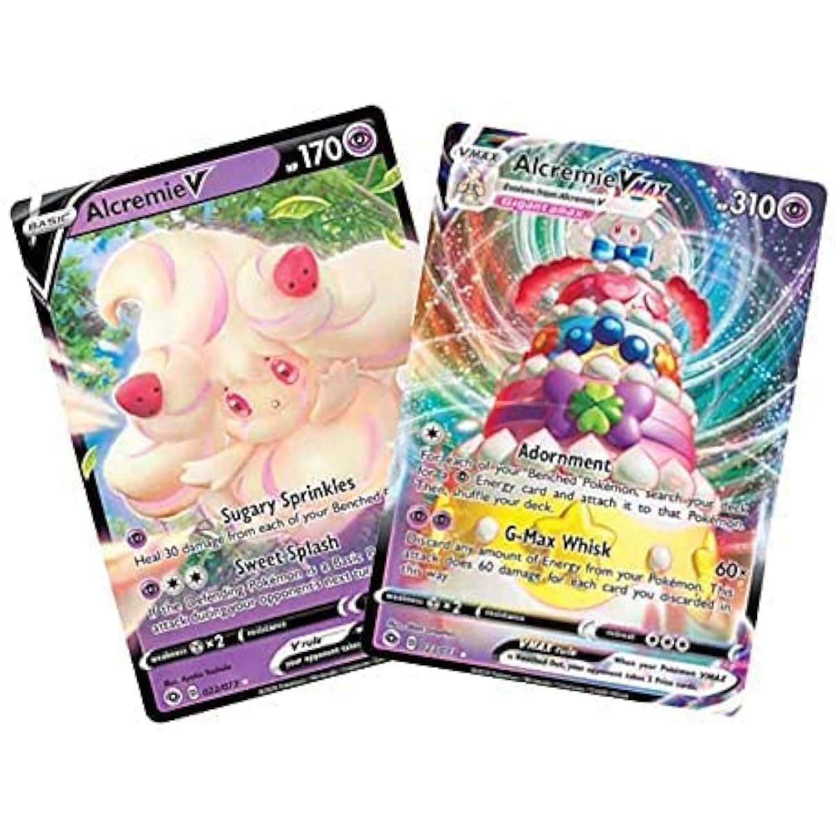 Alcremie V & Vmax - 023/073 Champion's Pass - Pokemon Ultra Rare Card Lot