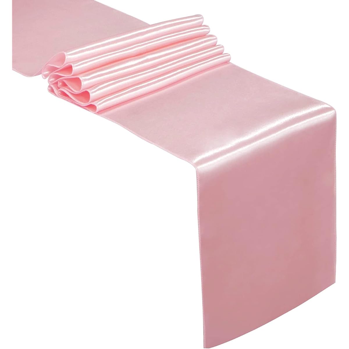 BETRIC Satin Table Runner 12 x 108 Inch for Wedding Birthday Party Banquet Decoration 1 Pack Pink