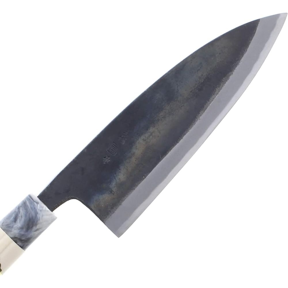 Tosa Knife Knife Black Deba Knife White Steel No. 1 180mm Black Beige