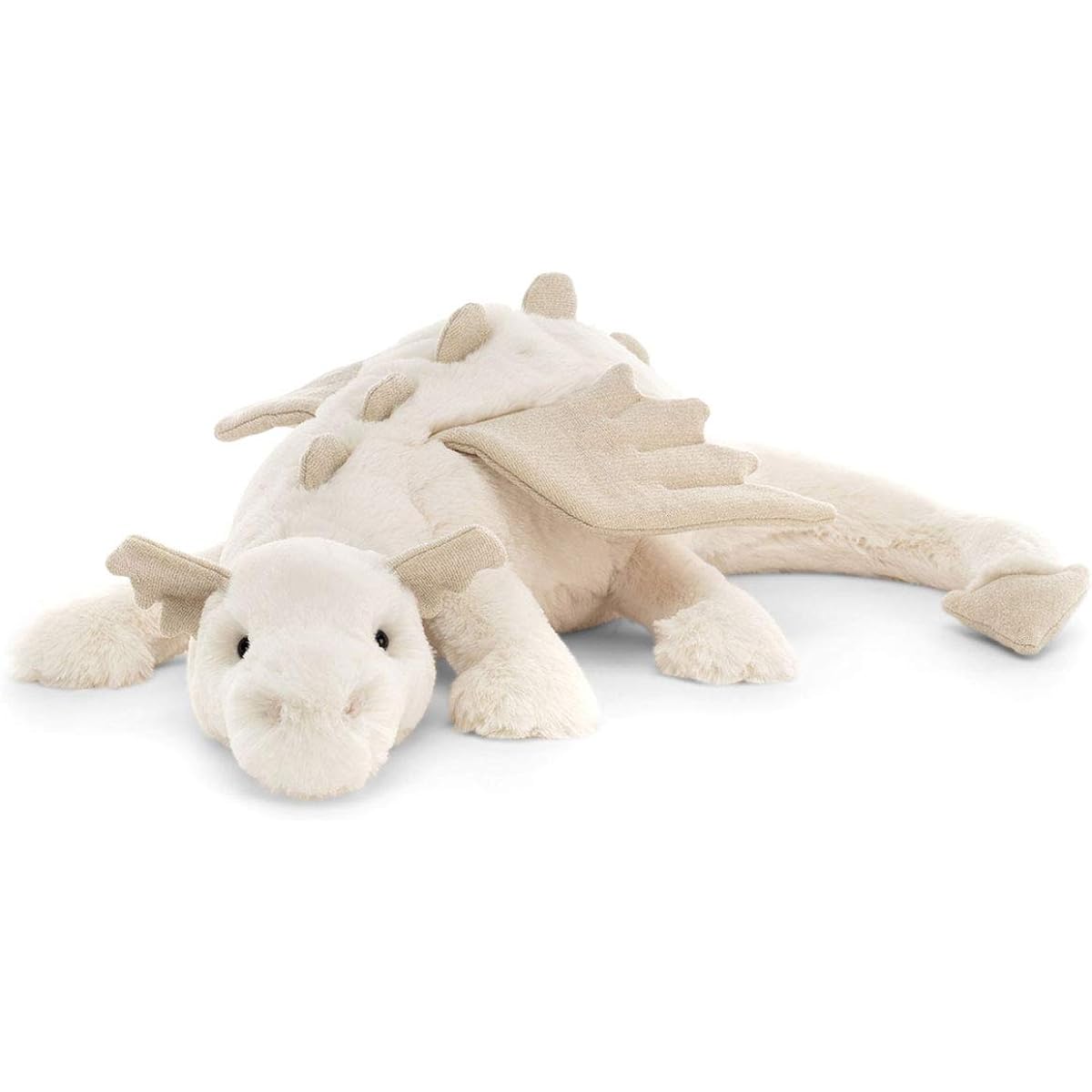 Jellycat Snow Dragon White Dragon Plush Toy (SNW2DD) Medium Size 50cm [Parallel Import]