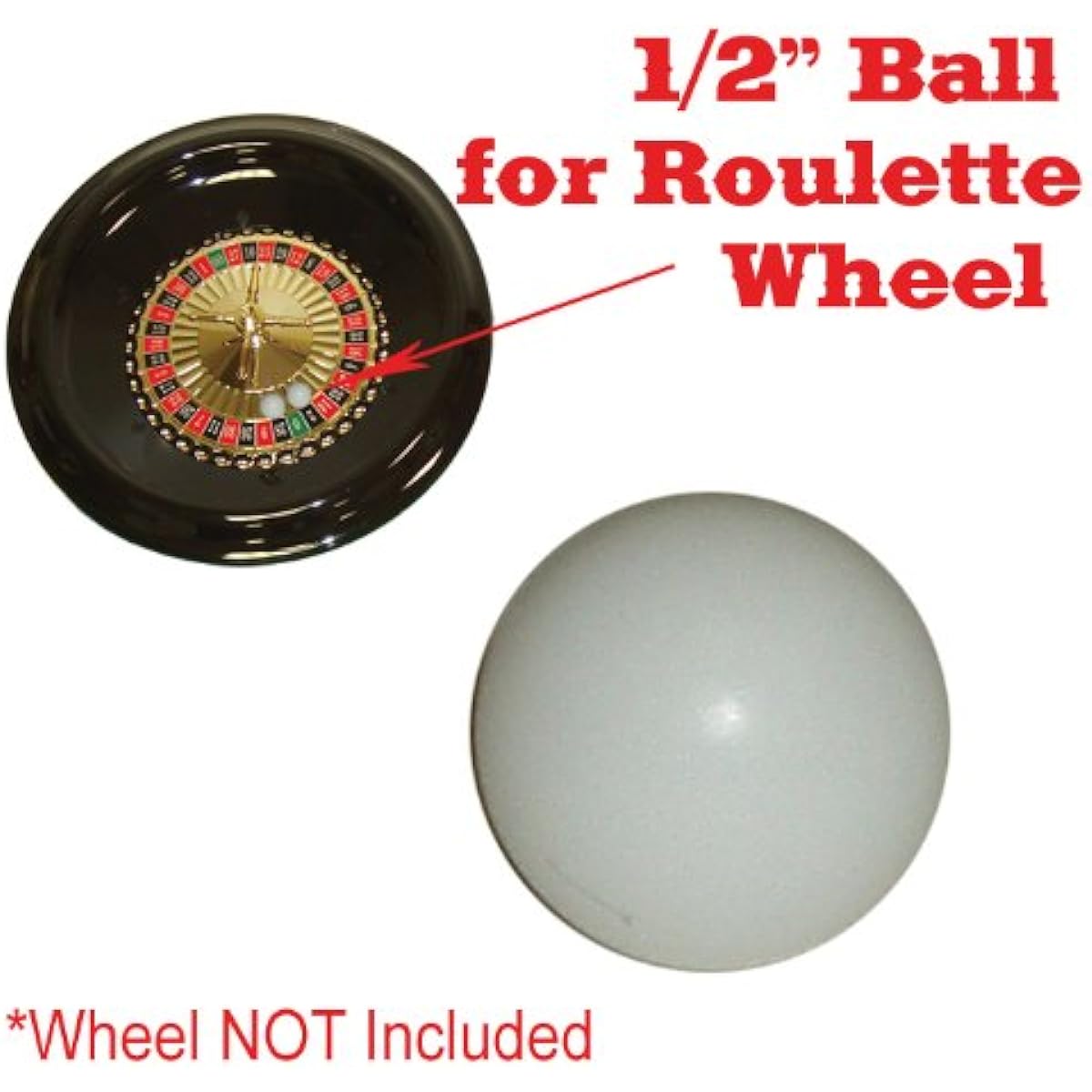 TMG Roulette Replacement Ball - 1/2 inch size