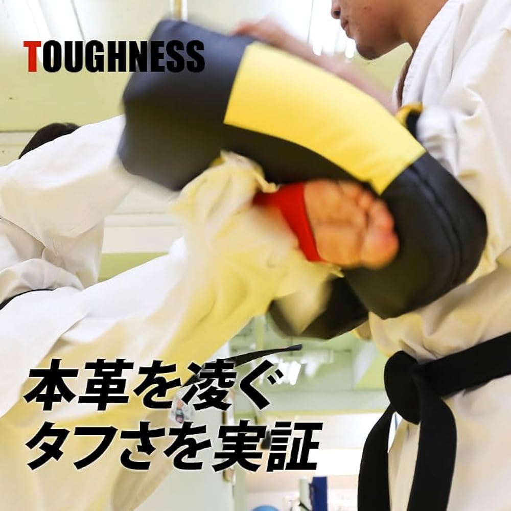 [BODYMAKER/Body Maker] Kick Mitt Curve Black x Yellow KM094