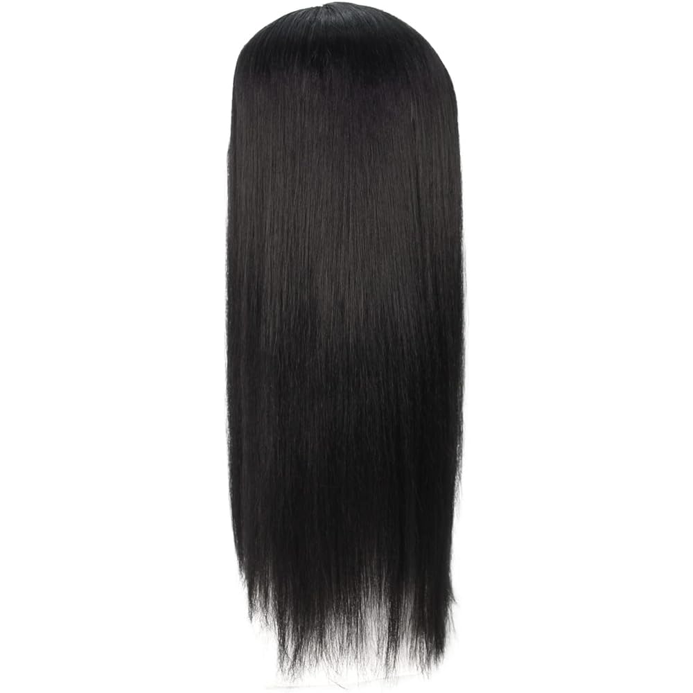 Wigs2you Costume Wig H-5451 Long Straight Black Full Wig Cosplay Wig Crossdressing Men's Dressing Twin Coordination Party Wig Standard M Size