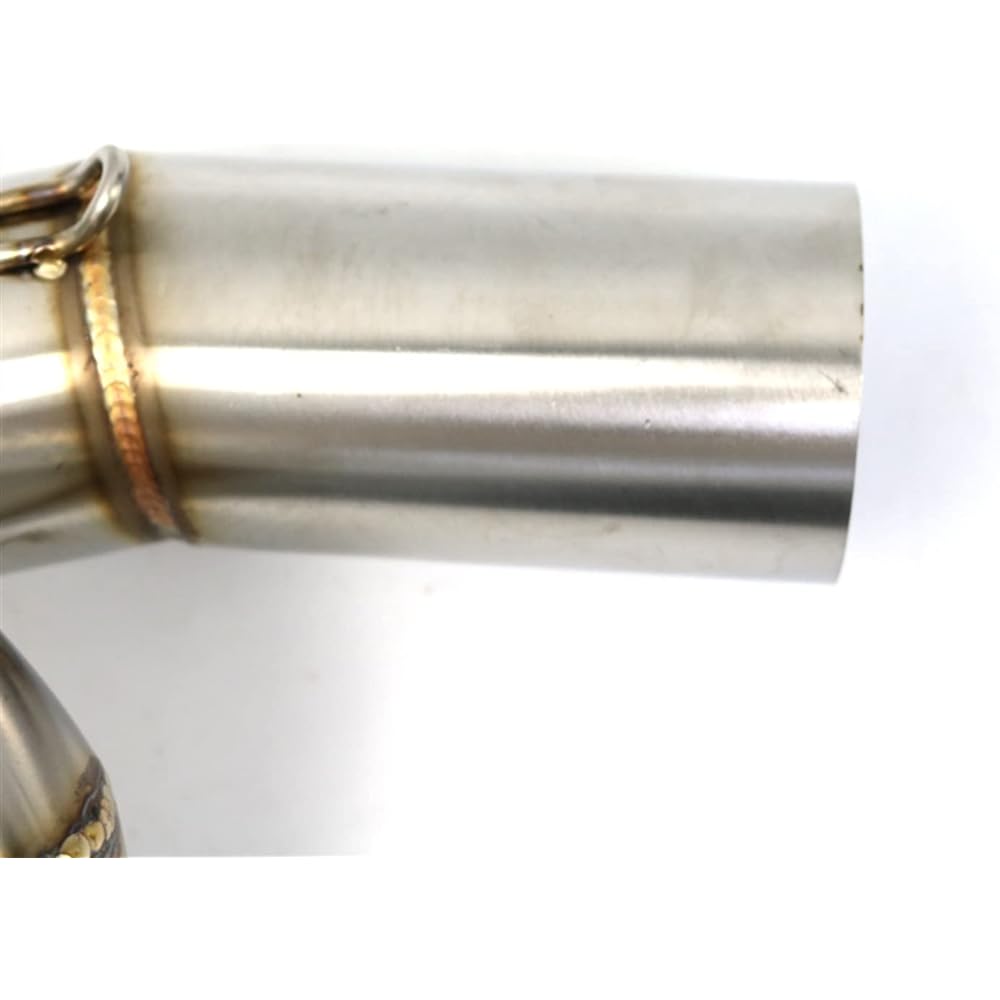 For Benelli 300 BJ300 GS For BN302 For TNT300 2014 2015 2016 2017 2018 51mm Motorcycle Exhaust Intermediate Pipe Link Connection Stainless Steel (Color: 2)
