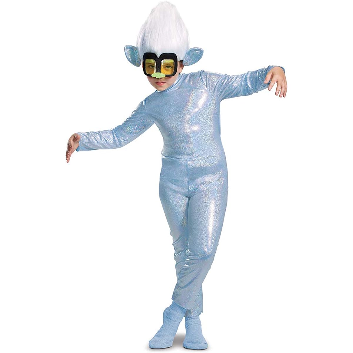 Disguise Boys Little Diamond Costume, Trolls World Tour Little Diamond Trolls Costume with Headpiece for Kids
