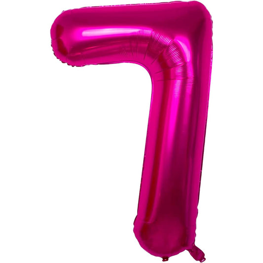 7 x Hot Pink Balloons