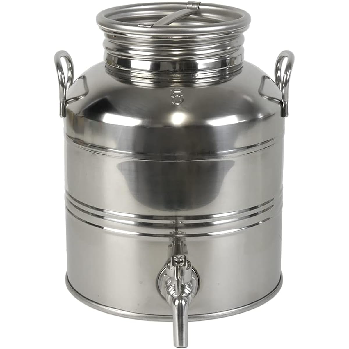 marchisio Water Jug Stainless Steel 5L Oil Drum Stylish Camp 322605