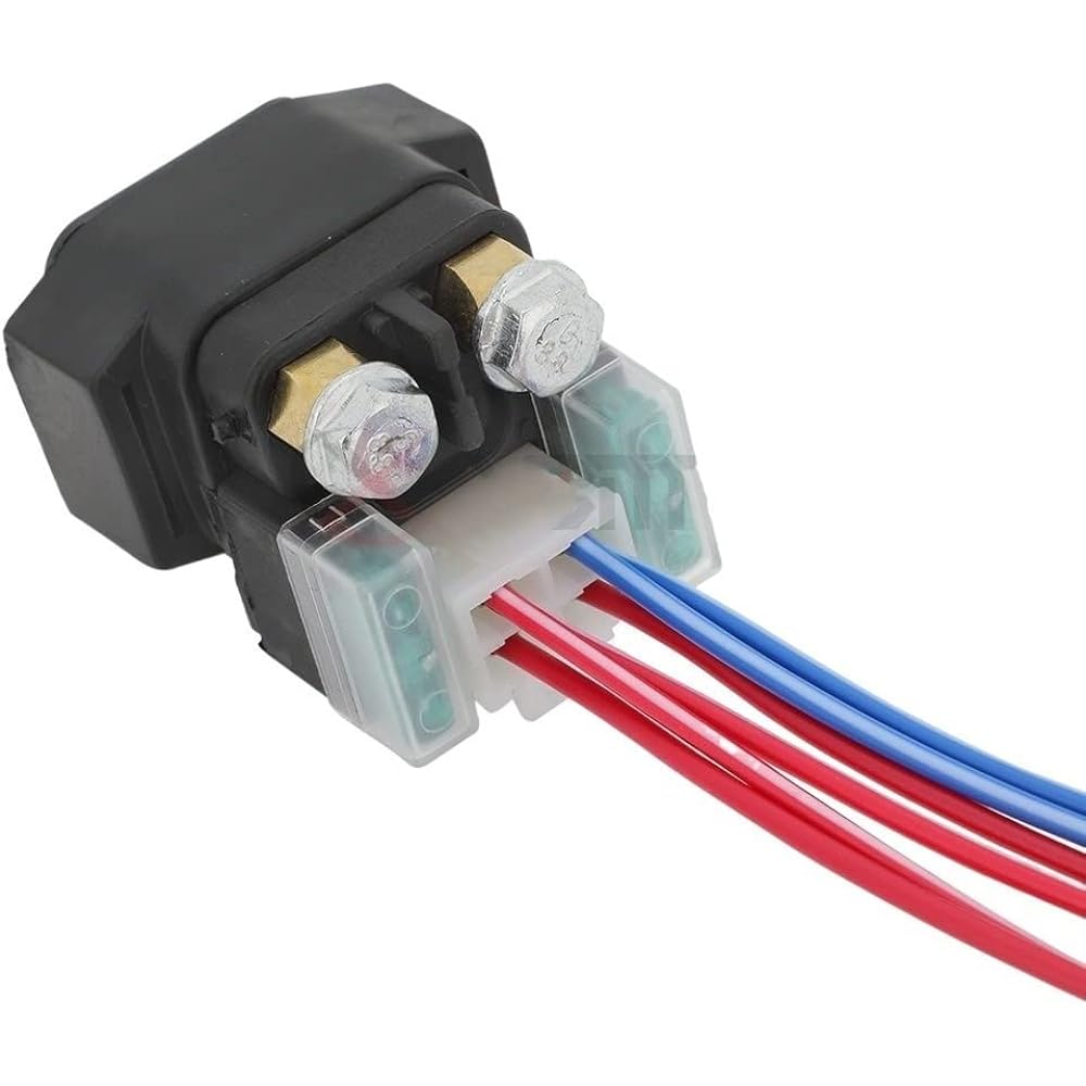 Motorcycle Starter Relay Motorcycle Electric Starter Solenoid Relay & Amplifier Plug for Yamaha 1100 XVS1100 V Star Custom Classic XV1700 Roadster Midnight