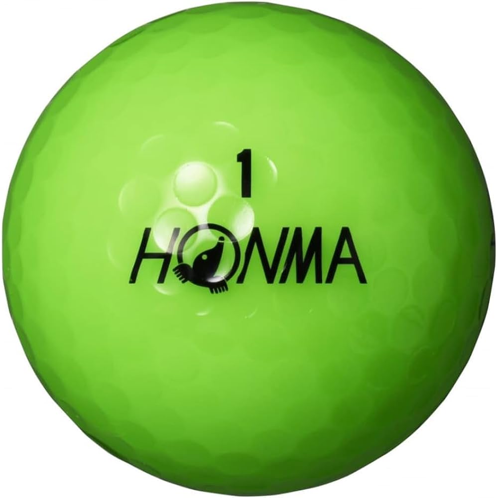 Honma Golf HONMA D1 Golf Ball 5 Dozen Set (60 Balls) BT2201 2022 Model Flying Distance Color: Green