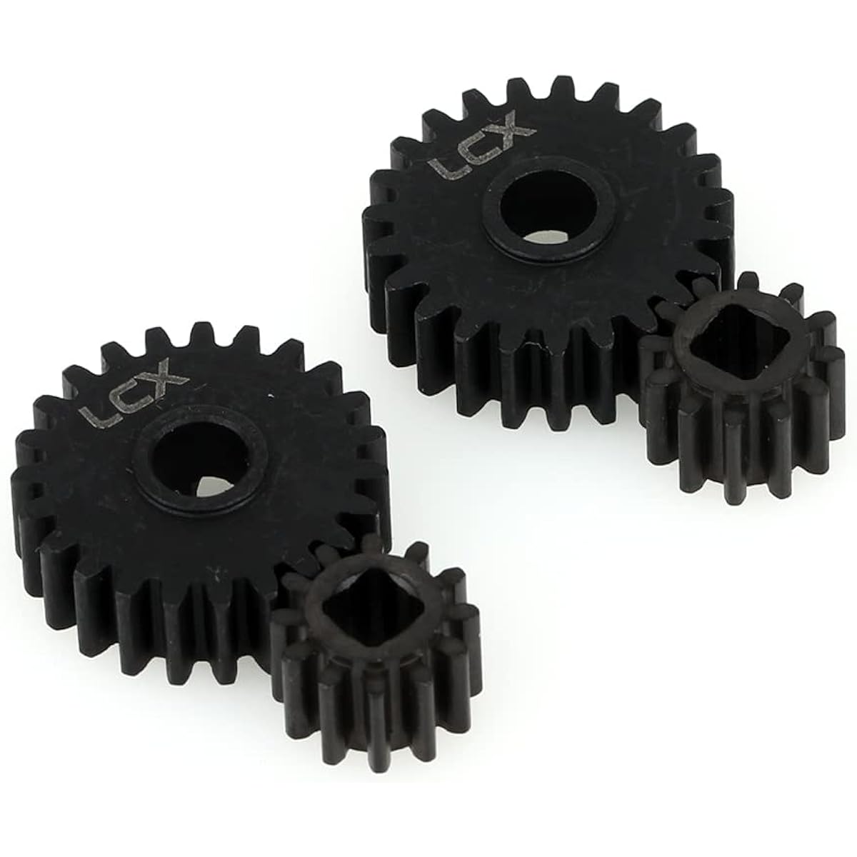 LCX Racing 1/10th RC Crawler Car Hardened Steel Portal Drive Gear Set 32P 23T/12T for Axial SCX10 III AXI03007 Capra UTB Upgrade Parts Accessories