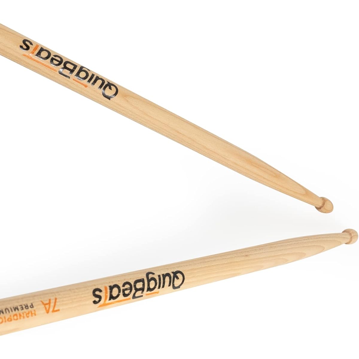 QuigBeats Drumsticks Premium Hickory 7A Drumsticks Pitch Matched Drumsticks for Adults & Kids 1 Pair - A