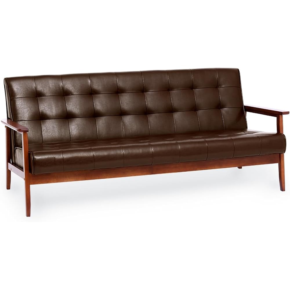 IRIS PLAZA 1-seater sofa PU dark brown Width approx. 65cm 72085