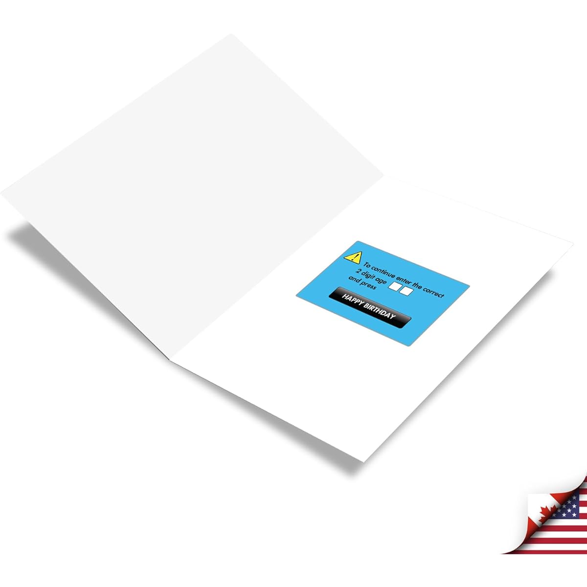 NobleWorks Funny Birthday Greeting Card with 5 x 7 Inch Envelope (1 Card) Wrong Password - for Men C7955BDG