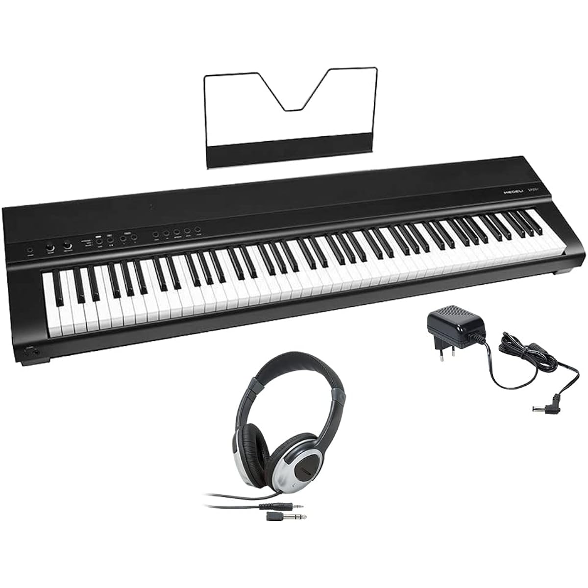 MEDELI SP201 Black Electronic Piano 88 Keys Headphone Set Medeli