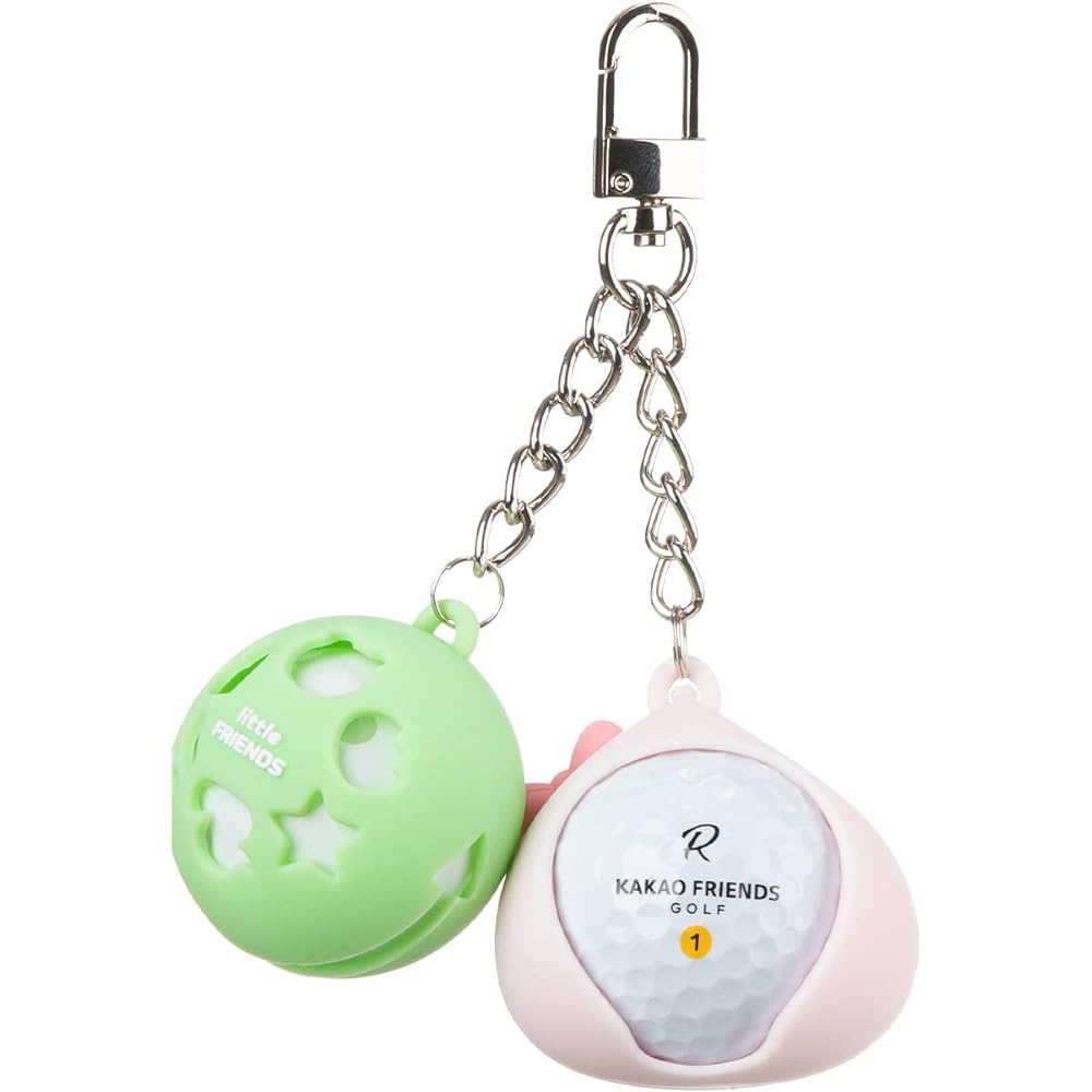 [Official] KAKAO FRIENDS GOLF Silicone golf ball case, character golf ball pouch, carabiner clip included