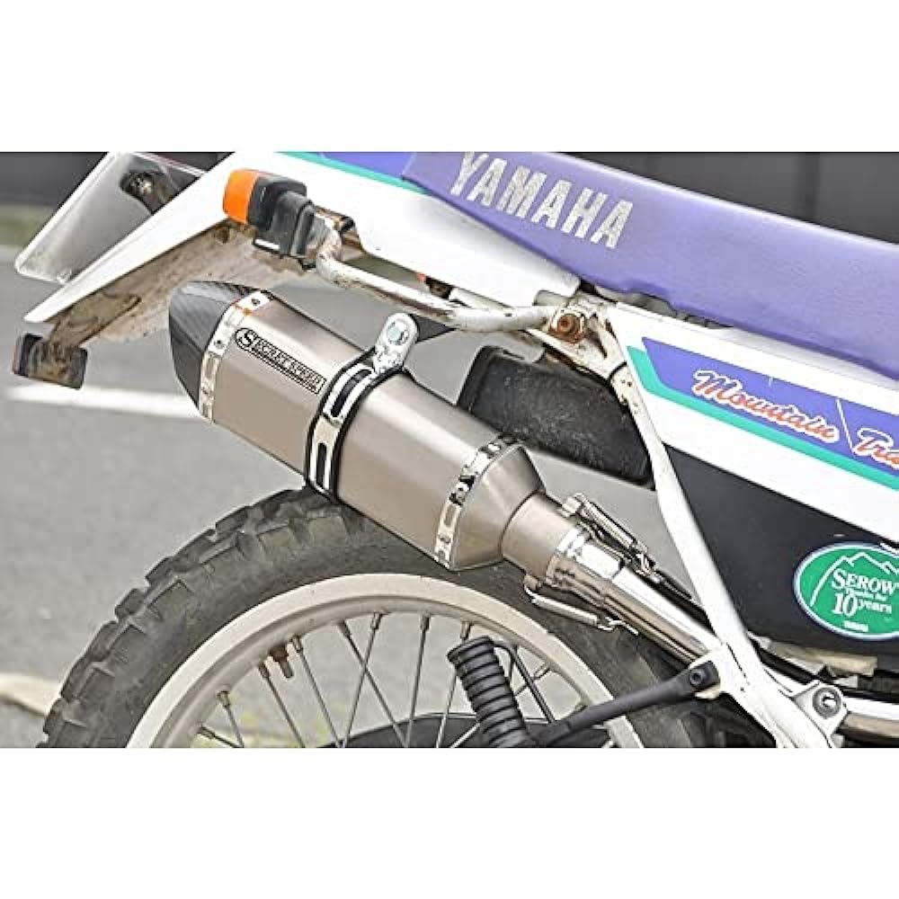 SECRET SPEED Yamaha SEROW225 Bike Muffler Dry Carbon Motard Variant Slip-on SUS Stainless Steel Muffler SEROW225 ss-201-r02