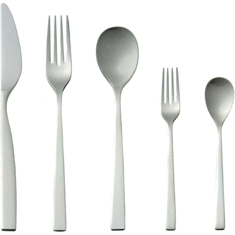 Tsubame Shinko Kogyo SUNAO Dinner Cutlery Set of 10 18-8 Stainless Steel Made in Japan