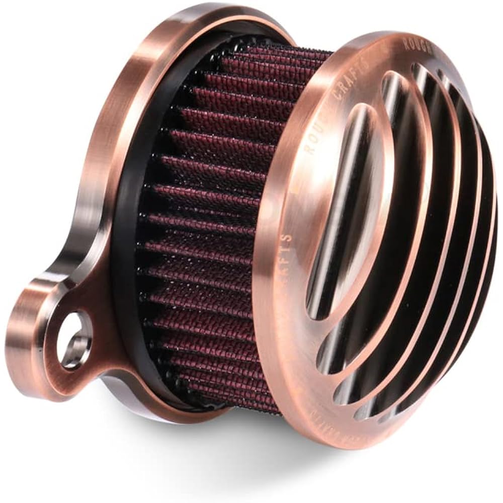 Retro Design Air Cleaner Intake Filter System Kit for Harley-Davidson XL883 XL883N XL883R XL883P XL1200 XL1200L XL1200X Iron 883 Forty Eight XL1200X 2004-2016 Billet Aluminum CNC Machined