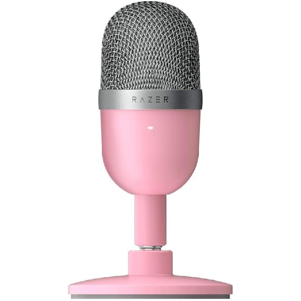 Razer Seiren Mini - USB Condenser Microphone for Streaming (Compact with Supercardioid Polar Pattern, Tilt Stand, Built-in Shock Absorption) Quartz