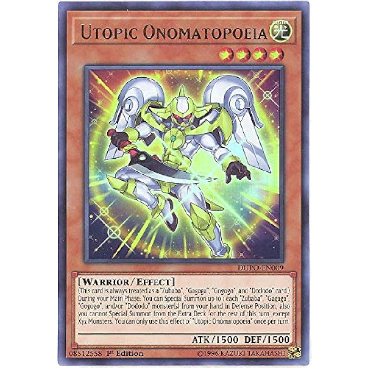 Utopic Onomatopeia DUPO-EN009 Ultra Rare Unlimited Edition