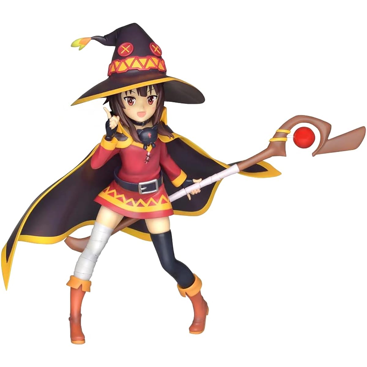 QAHEART KonoSuba: God's Blessing on this Wonderful World Figure Anime Megumin/Aqua Action Figure Model Statue Collectible Toy Desktop Ornament (20cm, Megumin-C)