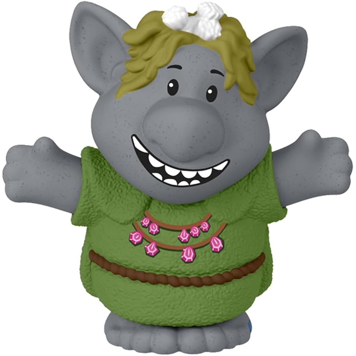 Fisher-Price Little-People Carry Along Castle Case Playset Replacement Part - HMX76 ~ Replacement Troll Burda Figure ~ Inspired by the Disney Frozen Movie