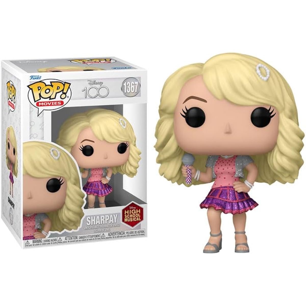 POP Disney 100: High School Musical - Sharpay Evans Funko Vinyl Figure (Includes Compatible Box Protector Case) Multicolor 3.75"