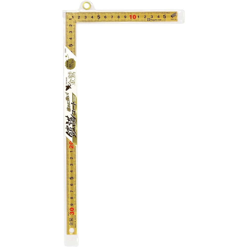 Niigata Seiki (Niigata Seiki) Golden Eagle Golden Curved Ruler 30cm/1 foot GSHD-3010KD