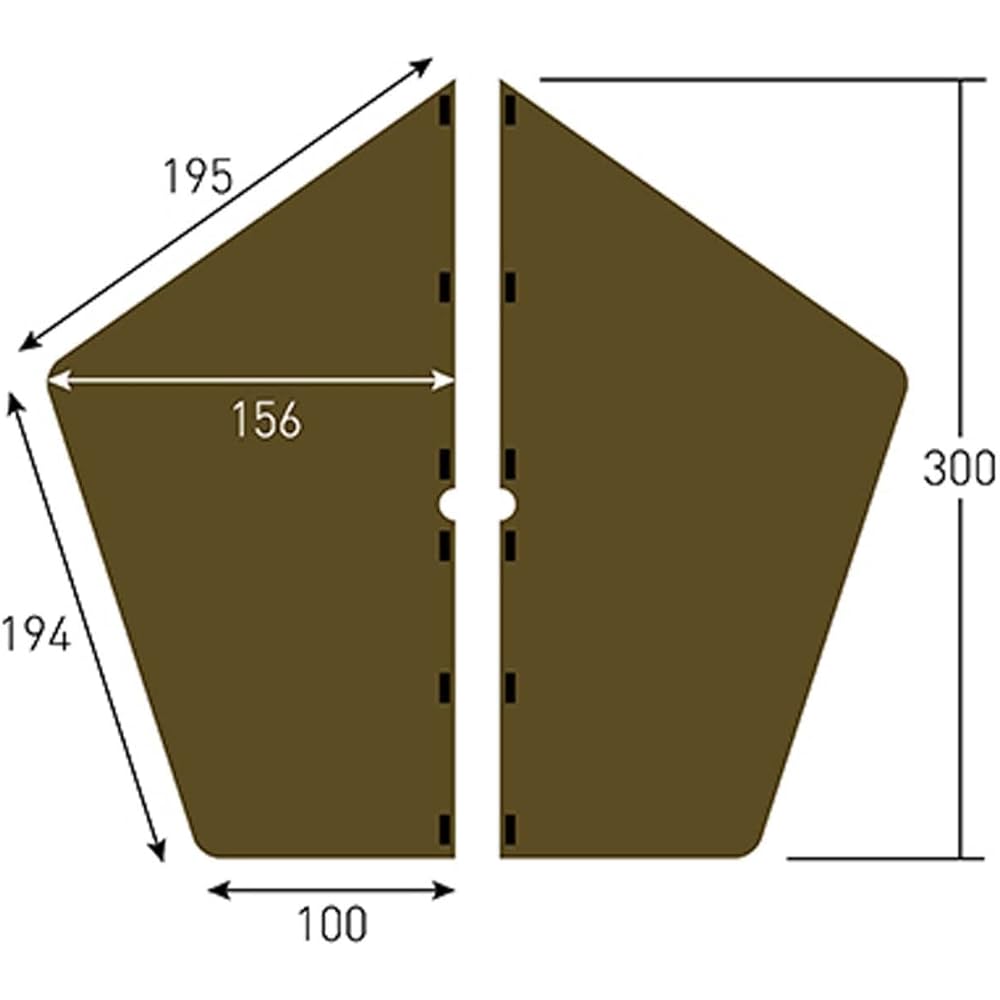 Ogawa Outdoor Camping Tent Ground Sheet Ground Mat Glocke 8 Brown 3899